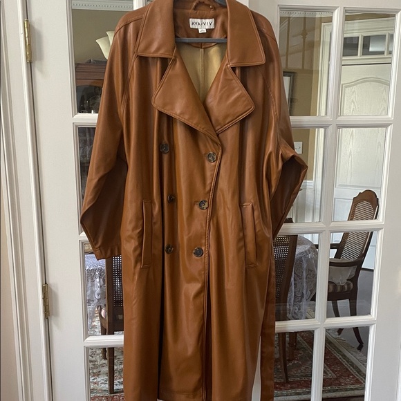 Women's Brown Trench Coat - Picture 5 of 9